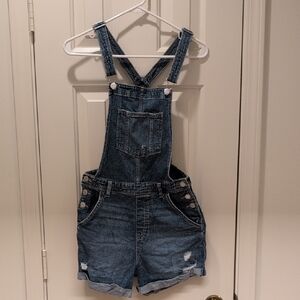 H&M Blue Denim Overalls Casual Wear Girls Size 12/14